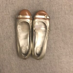 Cole Haan Gold Flats